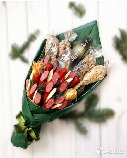 Мужской съедобный букет подарок