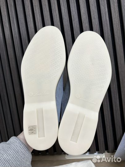 Loro Piana Summer Walk Gull Gray лоферы (45)