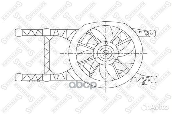 29-99012-SX вентилятор охлаждения без рамки Re