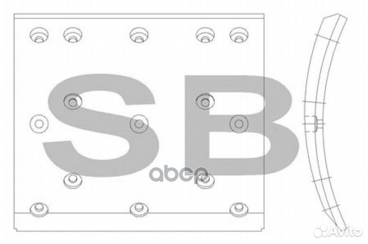 Накладка тормозная SL017 Sangsin brake