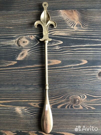 Ложка для обуви Италия латунь