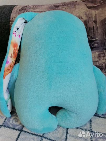 Мягкая игрушка подушка зайка