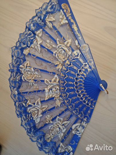 Веер большой из ткани