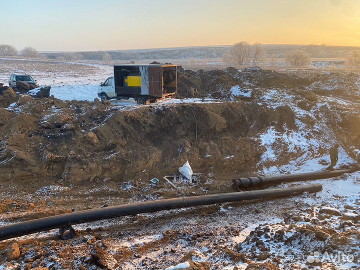 Опрессовка труб воздухом