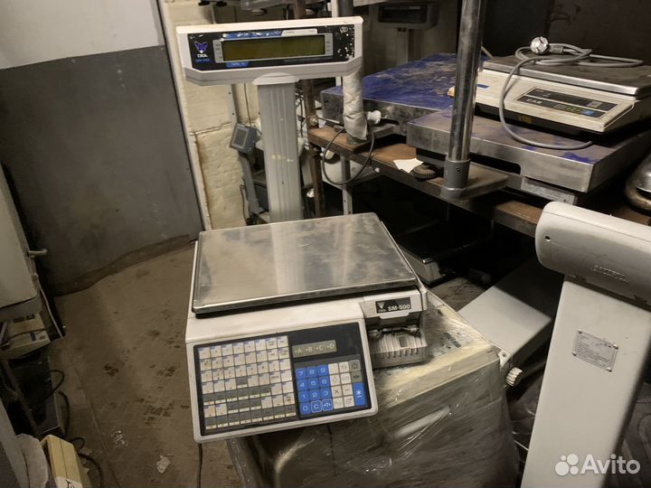 Весы с печатью этикеток на запчасти Digi SM 500