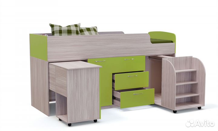 Кровать чердак низкий Скаут