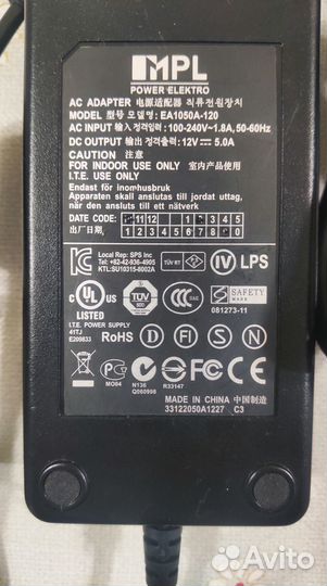 Блок питания 12v 5a