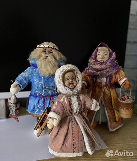 Куклы сувенирные на подставе