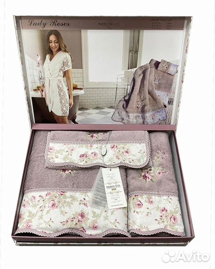 Полотенца lady roses.Размеры 70*140/50*100 / 30*50