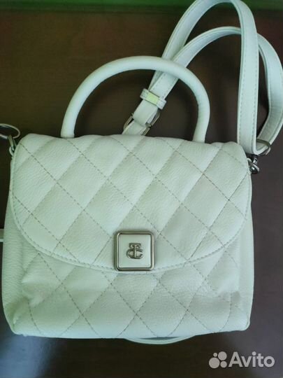 Сумка женская белая искусственная кожа