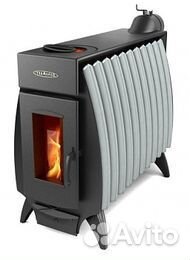 Печь отопительная огонь-батарея 11 антрацит-серый