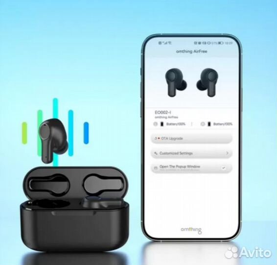 Беспроводные наушники 1more Omthing AirFree Plus
