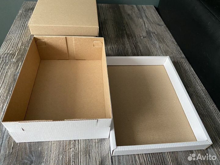 Крафт коробки подарочные, самосборные