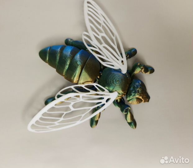 Пчела радужная подвижная 3Д печать