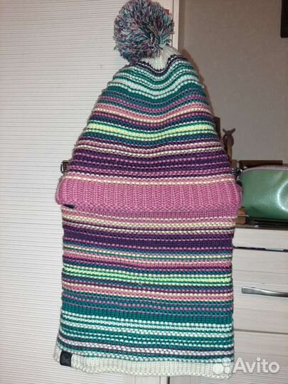 Вязанная шапка и снуд