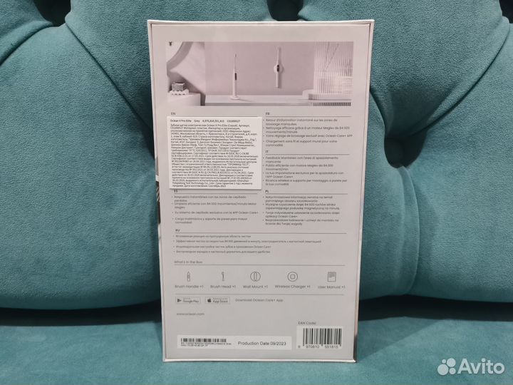 Электрическая зубная щетка Oclean X Pro Elite Нова