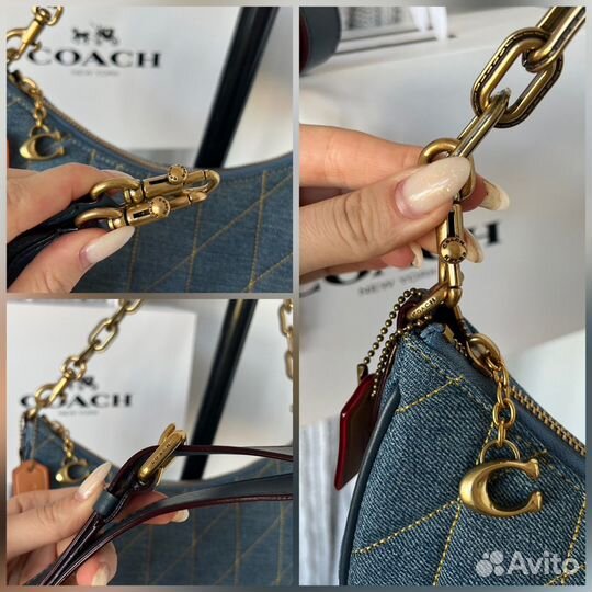 Сумка coach джинсовая