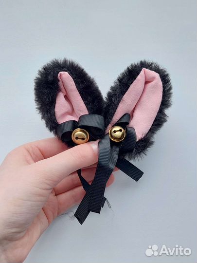 Аниме кошачьи ушки заколки