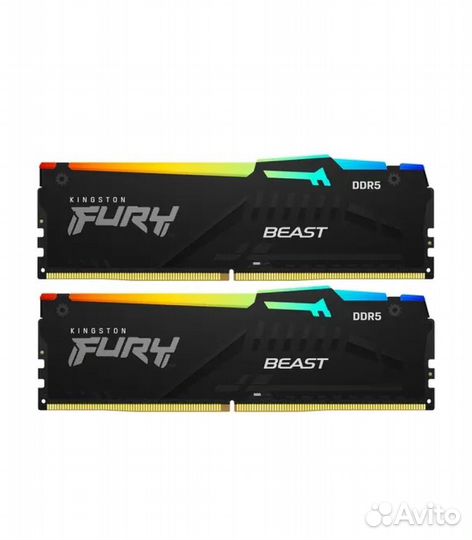 Оперативная память Kingston fury Beast Black RGB