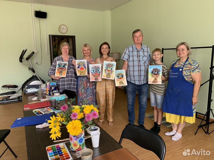 Уроки рисования, арт вечеринки