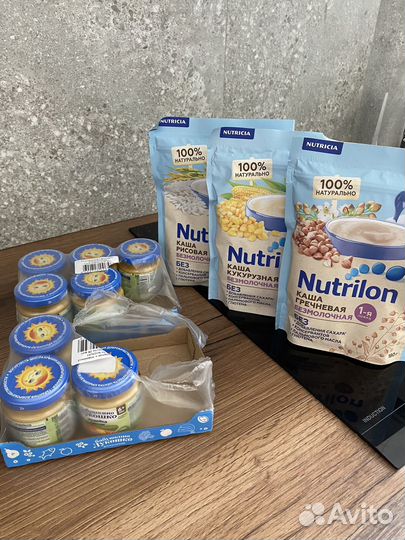 Детское питание пюре и каши