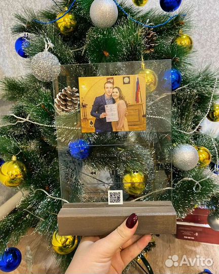 Подарок фоторамка с треком