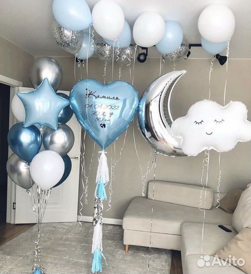 Шарики на выписку из роддома
