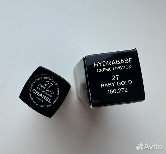 Chanel помада 27 baby gold винтаж