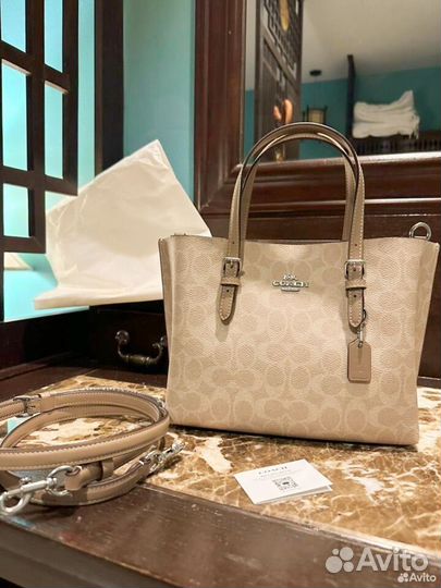 Сумка Coach Mollie Tote Bag 25 In Signature Canvas