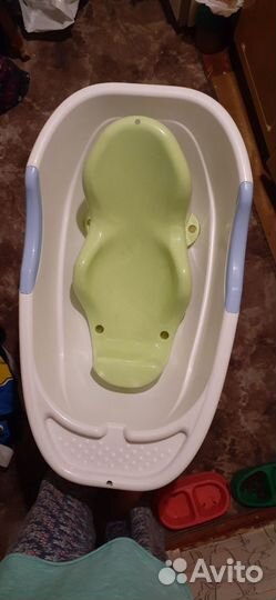 Ванночка с гамаком и горка для купания