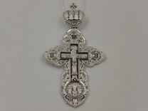 Авторский православный крест из серебра, 284