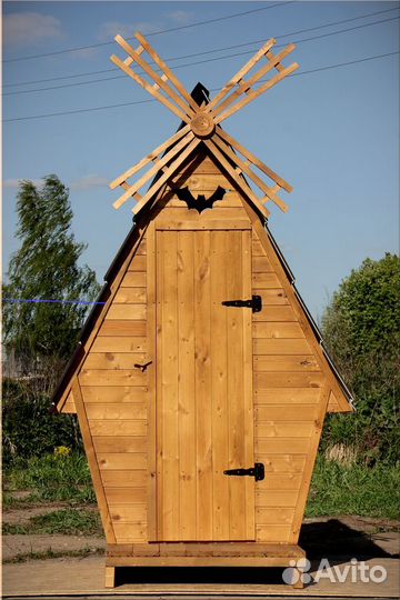 Дачный туалет деревянный GAR205