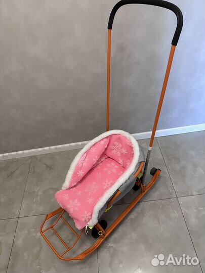 Детские санки с колесами