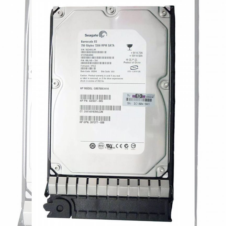 [397377-009] Жесткий Диск Hp Gb0750c4414 750gb Sata3,5" Hdd 397377-009