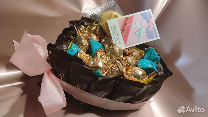 Сладкие букеты из конфет