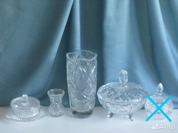Хрусталь Чехословакия, СССР для сервировки стола