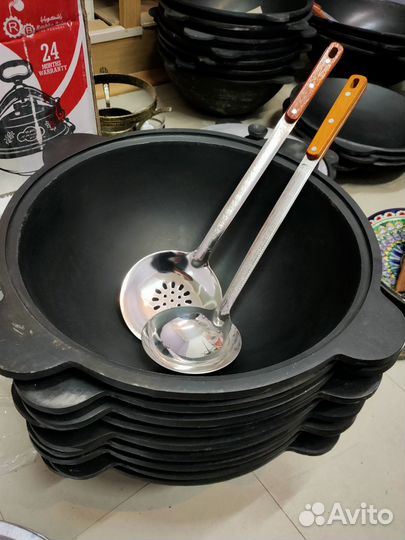 Чугунный казан 10л с обжигом. Наманган