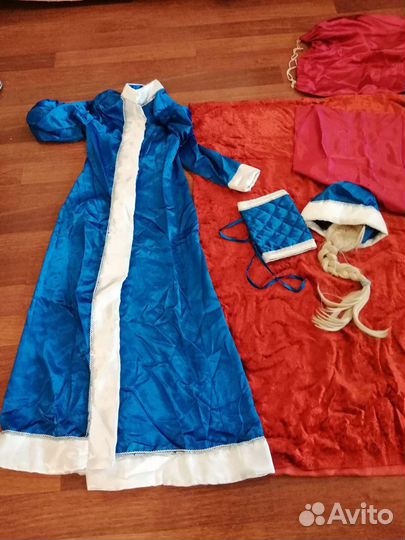 Костюм деда мороза и снегурочки бу