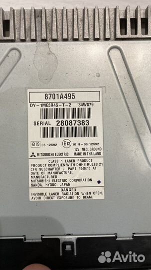 Магнитола mitsubishi lancer 10