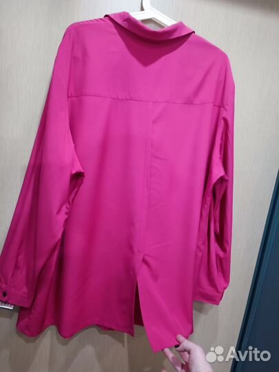 Офисная рубашка большого размера