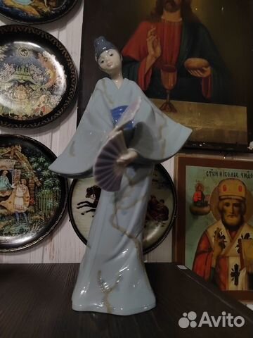 Винтажная Статуэтка Японская Гейша Lladro