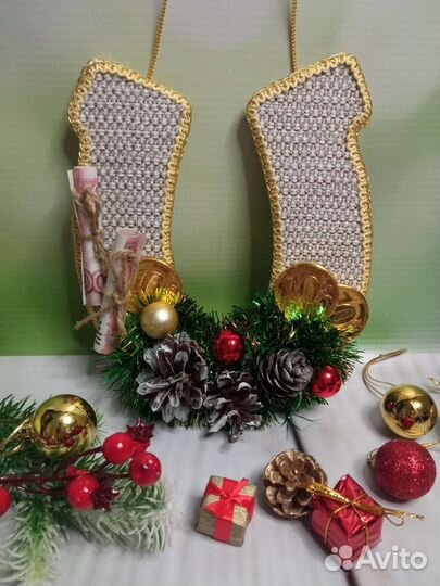 Новогодняя подкова на счастье