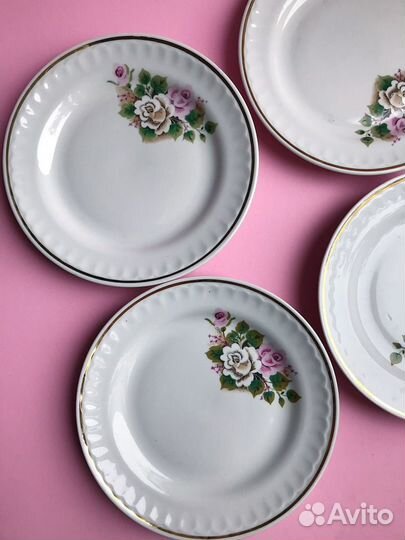 Тарелки Прокопьевский фарфоровый завод СССР