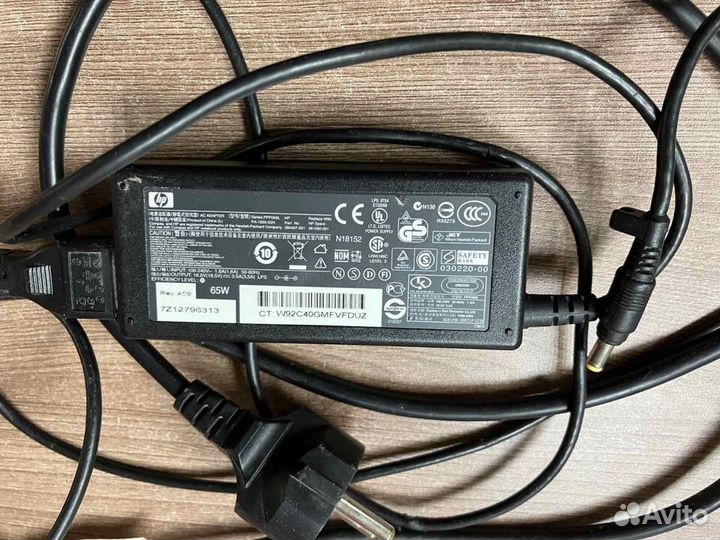 Блок питания для ноутбука HP 65w