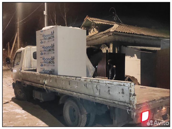 Газоблоки пеноблоки Бонолит. Доставка