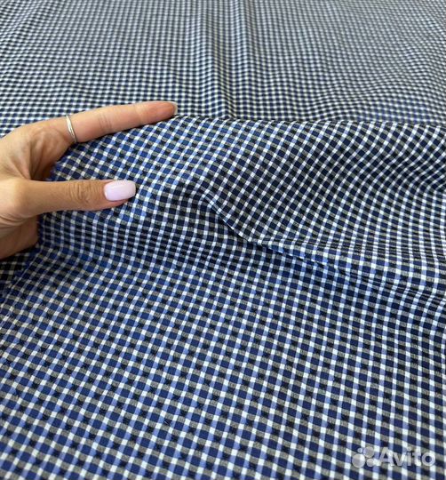 Ткань Сорочечная жатка принт арт. 319-25