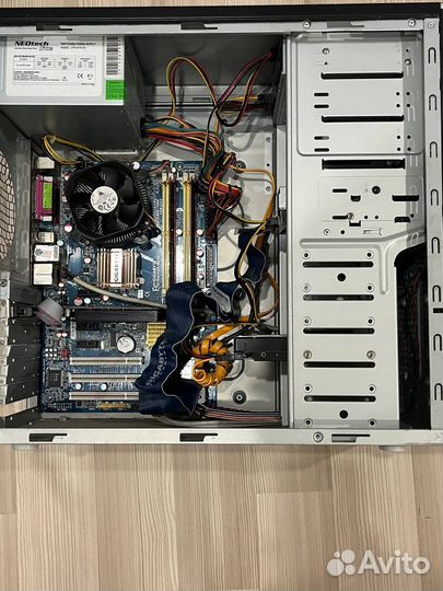 Материнская плата ga-p35-ds3l + проц + бп