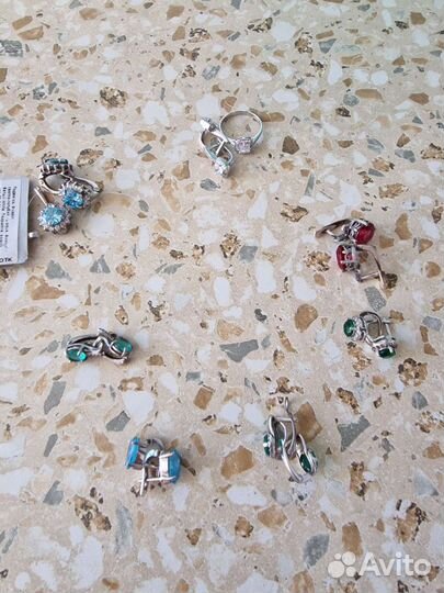 Серьги серебро