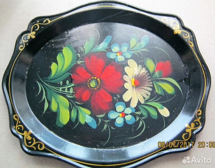 Поднос Жостово. Пепельница