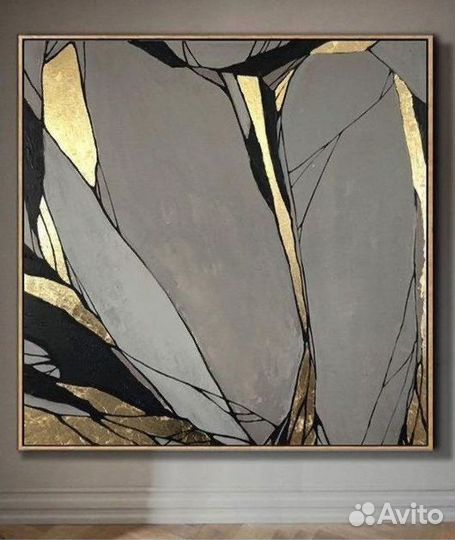 Большая интерьерная картина абстракция